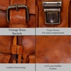 image:imageKomalC Leather Backpack Rucksack Travel Laptop Camping Bag for Men Women TanBrown