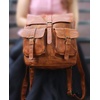 image:imageKomalC Leather Backpack Rucksack Travel Laptop Camping Bag for Men Women TanBrown