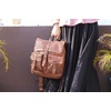 image:imageKomalC Leather Backpack Rucksack Travel Laptop Camping Bag for Men Women TanBrown