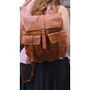 image:imageKomalC Leather Backpack Rucksack Travel Laptop Camping Bag for Men Women TanBrown