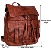 image:imageKomalC Leather Backpack Rucksack Travel Laptop Camping Bag for Men Women TanTan