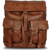 image:imageKomalC Leather Backpack Rucksack Travel Laptop Camping Bag for Men Women TanBrown
